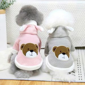 Köpek Giyim Pet Giysileri Sonbahar Kış Kazak Küçük Moda Hoodies Sevimli Kedi Sweatshirt Karikatür Kepver Yavru Yoksu Ceket Chihuahua Yorkshire