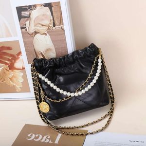 Designer Saddle Bag Tote Channelism Leather Warbage Bag High Mini Lingge Chain Bag Womens Pendling Axel Tote Bag