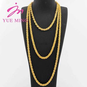 Pendant Necklaces YM Vintage Charm Chain 45/60/80CM Necklaces 18K Gold Color Copper Animal Pendant Chains For Men High Quality Jewelry Accessories 240419