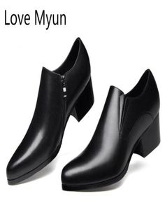 Genuine leather high heel shoes men pointed toe zip design wedding dress shoes men039s career work party dance size 369160790