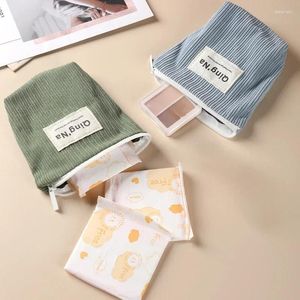 Storage Bags Beautiful Cosmetic Corduroy Material Multi-purpose Convenient Woman Outdoor Sanitary Towel Holder