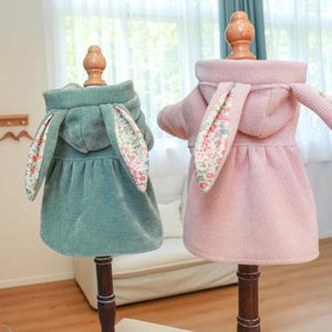 Dog Apparel Pet Hoodie Autumn Spring Cute Cartoon Clothes Small Fashion Desinger Jacket Cat Soft Pajamas Pomeranian Poodle Maltese