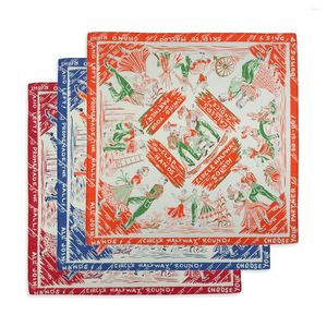 Eşarplar Pamuk Retro Style Bandana Kerchief Unisex Hip Hop Saç Band Boyun Eşarp Spor Hızlı Bilek Sargılar Kafa Kare Eşarp