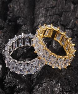 Ny design is out hiphop cube cz ringar högkvalitativa smycken guld sliver mikro asfalterad ring för man och kvinnor gåva5507561
