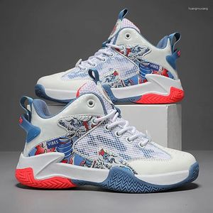 Basketballschuhe hochwertige Kinder für Jungen Sneaker dicker alleinerer nicht rutscher Kinder Sportkinder Boy Basket Trainer