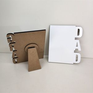 Custom Thermal transfer printing Sublimation MDF photo frame letter photo board table for Graduation season gift