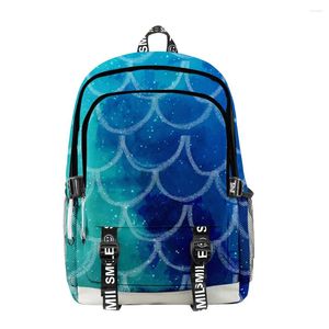 Backpack Harajuku Scale Squama Student School Bags Unisex 3D Print Oxford Waterproof Notebook Multifunction Travel Backpacks