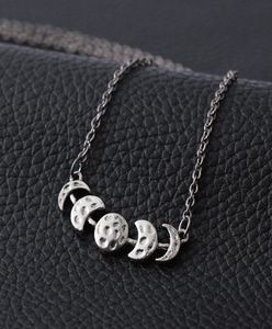 Fashion Moon Phase Necklace Moon Lunar Eclipse Necklaces Pendants Astrology Jewelry Long Chain Statement Necklace Kolye ps11403746356