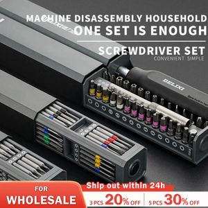 Screwdriver Kit 44 Precision Magnetic Bits Dismountable Screw Driver Set Mini Tool Case For Smart Home PC Phone Repair 240418