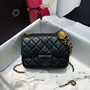 Bags Xiaoxiang Little Golden Ball Chain Small Sheepskin Square Fat Boy Gold Button Goddess Crossbody