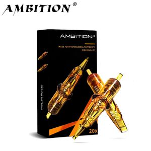 Ambition Glory Tattoo Cartridge Mix Needle 0,25 mm 0,3mm 0,35 mm Rund foder Shader Magnum Tattoo Nålar 1RL 3RL 5RL 7RM 9RM 13RM 240419