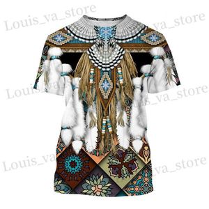 Men's T-Shirts Indian T-Shirts Ethnic Style 3D Print Strtwear Men Women Casual Fashion Oversized Short Slve T Shirt Kids Ts Tops Clothing T240419