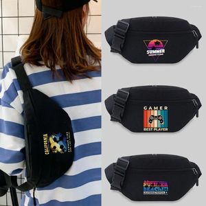 Bolsas de cintura Men Bag bolsa Casual Bolsa Bolsa de lona feminina Viagem Armazenamento de férias Fanny Pack Banana Hip Pockets