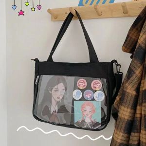 Taschen Japanisches zweites Element Itabag Girls Geldbeutel und Handtaschen Leinwand Tote transparentes Bag Umhängetasche Ita Bag Crossbody Bag Satchels