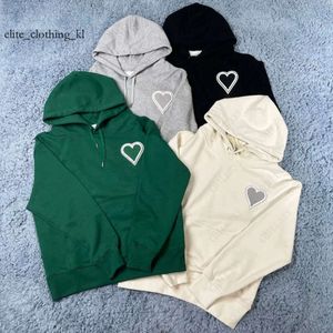 Paris Tasarımcı Erkek Kadın Hooded Sweatshirt Amis de Coeur Kırmızı Kalp Nakış Hoodie Sokak Giyim Baggy Hoodies Man Sweatshirts Büyük Boy Boy Boyut 535