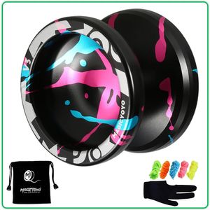 عالي السرعة السحرية Yoyo V3/Y03 غير مستجيب سبيكة ألمنيوم Yoyo CNC مخرطة مع سلسلة غزل Yoyo هدية للأطفال 240408