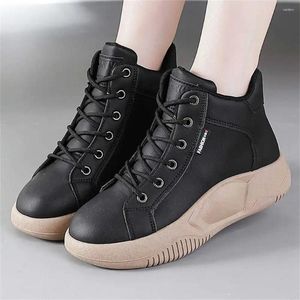 Casual Shoes Slip-resistent Hi Top Ladies Sneakers Black Flats Women's Athletic Woman Sport 2024 Välkommen liten pris