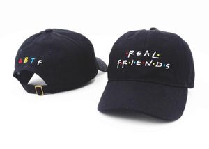 Designer Real Friends Mens Baseball Cap Designer Hat Fitted Caps Street Casquette Unisex Justerbar kupol med bokstaven broderad S3839383