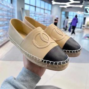 Designers Casual Women Shoes Espadrilles Summer Luxurys Ladies Flat Beach Half Slippers Fashion Woman Loafers Cap Toe Fisherman Canvas With Box