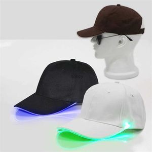 Ball Caps Modna czapka LED Kolorowa hip -hopowa kapelusz unisex sporty na zewnątrz bawełniany czapkę bawełnianą czapkę baseballową czapkę regulowaną czapkę baseballową