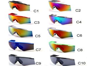 Óculos de sol de ciclismo clássico Dazzle Color Mens Sun Glasses nos EUA Onepiece Lens Black Dark Design Cool Sunshades Outdoor Sports Mot2570820
