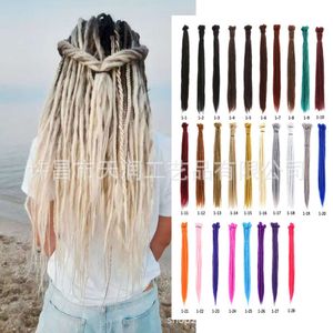 human curly wigs Reggie Jamaican synthetic wig with dirty braids crochet hair high-temperature silk dirty braids wig