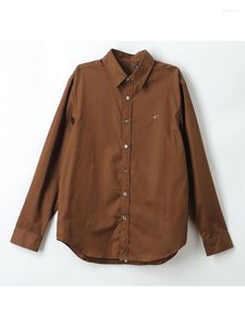 Men's Casual Shirts Trendy Spring Cotton Comfortable All-Match Embroidery