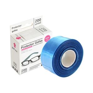 new 2024 200ps/Box Disposable Glasses Leg Sleeves Cover Hairdressing DIY Barber Hair Coloring Styling Tool Eyeglasses Protector Disposable