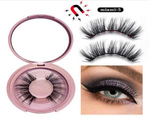 3D Mink Magnetyczna rzęs Fałszywe przedłużenie rzęs Wodoodporne rzęsy Minkowe Makeup Maquiagem rzęsy magnetyczne płynne Eyeliner9934250