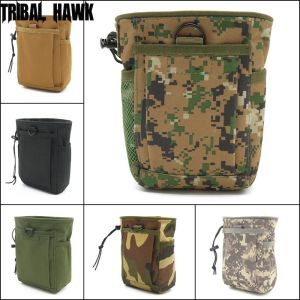 Packs Molle Tactical Magazine Pouch DUMP Drop Pouches Bag Nylon Recovery Case Hunting Folding Mag Recovery Dump Bags Pocket Waist