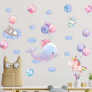 Cartoon wall stickers children's room girl bedroom wallpaper self-adhesive warm wall decoration stickers kindergarten classroom layout