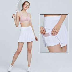 Cloud Hide M-XXXL Tennis Skirts High Waist Badminton Women Golf Skirt Fiess Shorts Athletic Running Gym Sport Skorts Pocket