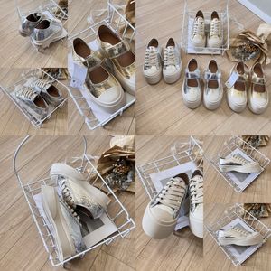 2024 Casual Shoes Designer Schuhe Frauen-Plattform Vintage Trainer Sneakers Gold Silber Schnürung Größe 36-40 Klassische komfortable Gai Golden White Free Versand