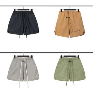 Kvinnliga män strandneutral andningsbar sportbomull mode street stil reflekterande nylon shorts