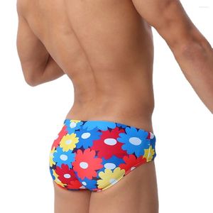 Kvinnors badkläder Fashion Floral Baddräkter män som simmar trosor 2024 Sexig push up bikini man simning slitage mens strand surf baddräkt