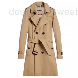 Designer di trench maschile maschile maschile trench a metà lunghezza WS2C