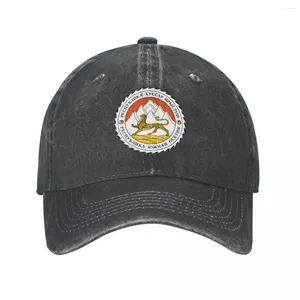 Ballkappen Männer Baseball Cap South Ossetia Emblem Charcoal Wäsche Denim Classic Vintage Cotton Dad Trucker Hut Unisex Erwachsener