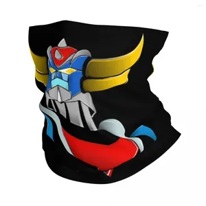 Bandanas Goldorak Grendizer Bandana Neck Gaiter Windproof Face Scarf Cover Women Men Anime UFO Robot Goldrake Headwear Tube Balaclava