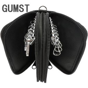 Wallets New Arrival Men Key Bag Coin Purse Double Zipper Key Wallets Fashion Women Housekeeper Card Key Holders