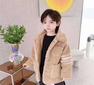 Winter Kids Fleece Coat For Girls Boys Cute turndown collar Warm Jacket Toddle Baby Boy outwear281T2628935