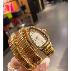 designer women watch B watch for lady B Watch Wristwatch Designer Fashion Luxury Women Seduttori Serpenti Snake Shaped Oval Diamond Set Simple Quartz Wom N6CE