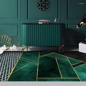 Tappeti alfombra leggero lussuoso soggiorno verde scuro moquette montagna nordico ins del letto tavolino da letto divano tappeto divano decorazione