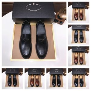 8 Stil toppkvalitet män designer klänning läder skor för män klassisk gentleman bröllop prom skor lyxiga brittiska guldblå ​​nationella mönster oxfords storlek 38-45