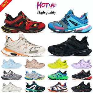 Designerschuhe Womens Herren Casual Tracks Schuhe 3 3.0 Bahnsteig Sneakersluxury Trainer Weiße schwarze Turnschuhe Retro Track Leder Trainer Nylon bedruckte Plattform Schuhe