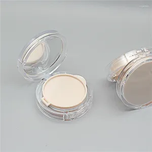 Garrafas de armazenamento Cushion de almofada de ar vazio Puff Box portátil Caso de maquiagem Recipiente com espelho de esponja em pó para BB Cream Foundation