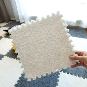 Carpets 30 CM Soft Plush Baby Play Mat EVA Foam Puzzle Floor Developing Crawling Rugs Mosaic Carpet