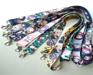 Keychains Lot 10PCS20PCS30PCS50PCS100PCS ANIME KIMETSU INGEN YAIBA LANYARD NECK REP MOBIL TELEFONE Kedja ID Badge3481803