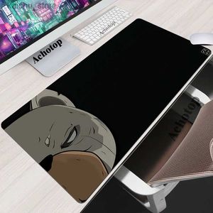 Mouse Pads Wrist Rests Crazy Bear Mouse Pad Gamer Mousepads Big Gaming Mousepad Black Cute XXL Mouse Mat Large Keyboard Mat 90x40 Desk Pad For Computer Y240419
