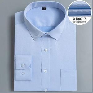 メンズドレスシャツ7xl 8xlシャツ長袖エクストララージサイズビジネスカジュアルフォーマルウェアアイロンをかける春夏固形色高品質