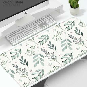 На запястье мыши на запястье Rests Mouse Pad Gaming Green Plant Grass xl Home HD New Custom Mousepad XXL Mouse Mate Carpet Carpet Не скользите офисный ноутбук настольный настольный Pad Y240419